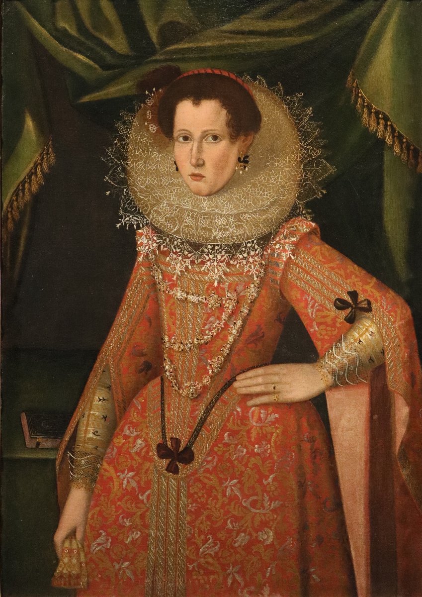 Portrait Of A Noblewoman, Alonso Sánchez Coello (valencia, 1531 – Madrid, 1588) Workshop Of-photo-2