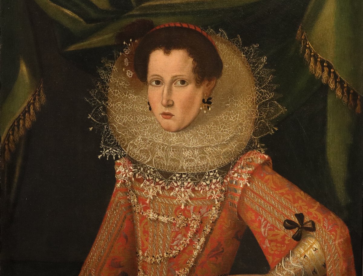 Portrait Of A Noblewoman, Alonso Sánchez Coello (valencia, 1531 – Madrid, 1588) Workshop Of-photo-1