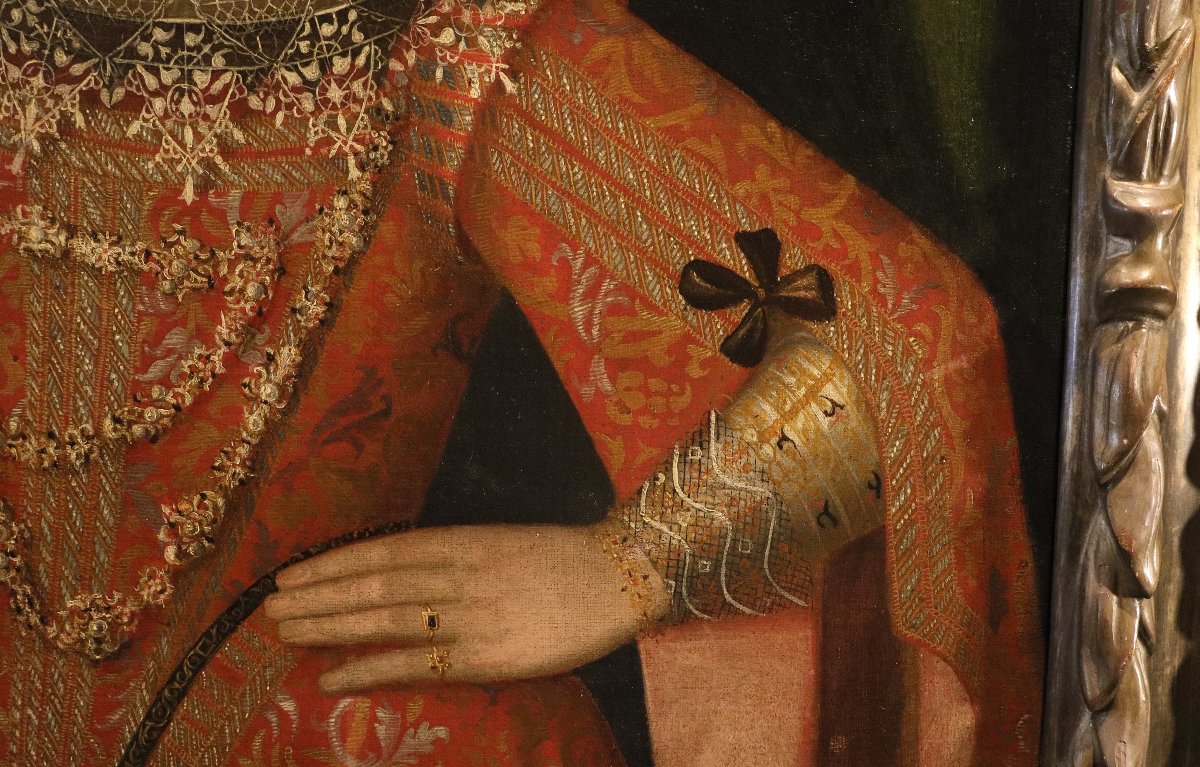 Portrait Of A Noblewoman, Alonso Sánchez Coello (valencia, 1531 – Madrid, 1588) Workshop Of-photo-3