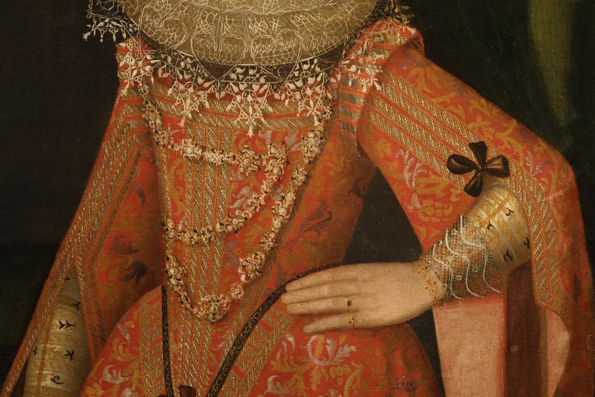 Portrait Of A Noblewoman, Alonso Sánchez Coello (valencia, 1531 – Madrid, 1588) Workshop Of-photo-5