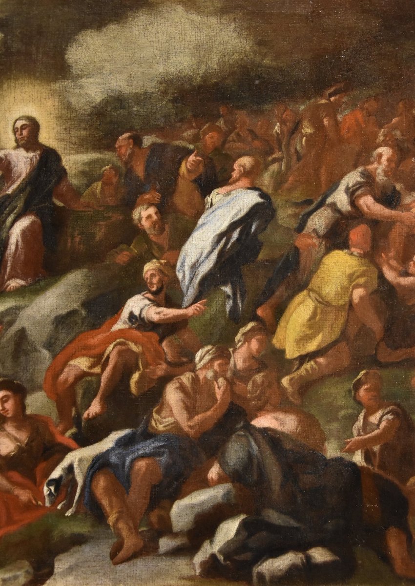 The Multiplication Of The Loaves And Fishes, Angelo Solimena (canale Di Serino, 1629 – Barra, 1716)-photo-2