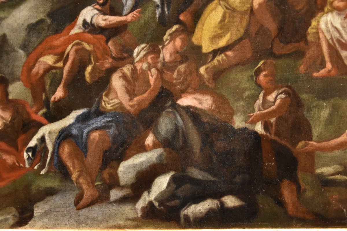 The Multiplication Of The Loaves And Fishes, Angelo Solimena (canale Di Serino, 1629 – Barra, 1716)-photo-5