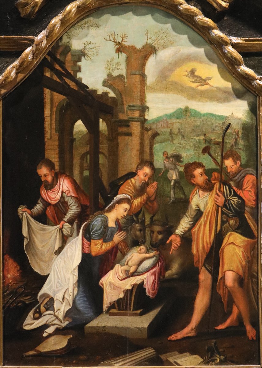 The Adoration Of The Shepherds, Pieter Pourbus (gouda 1523 – Bruges 1584) Circle-photo-2