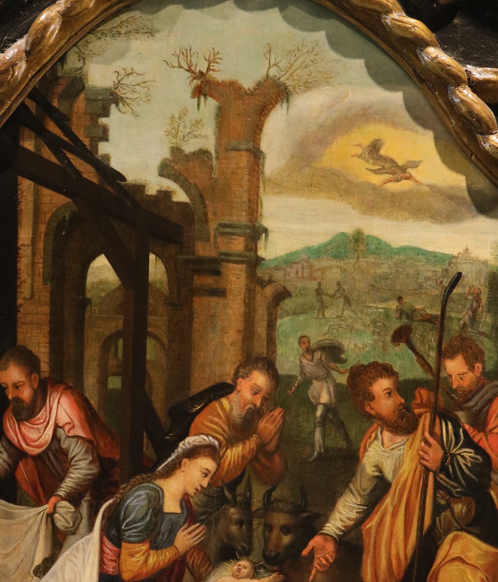The Adoration Of The Shepherds, Pieter Pourbus (gouda 1523 – Bruges 1584) Circle-photo-4