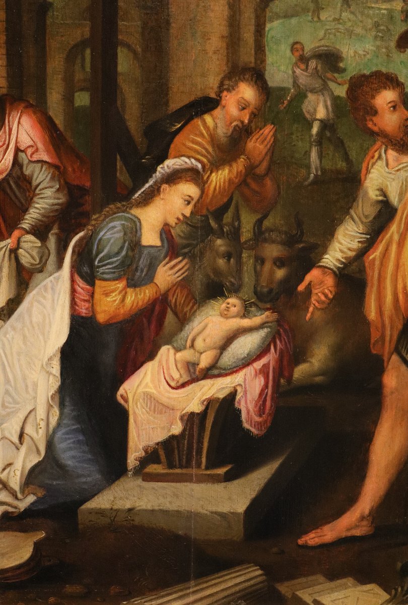 The Adoration Of The Shepherds, Pieter Pourbus (gouda 1523 – Bruges 1584) Circle-photo-2