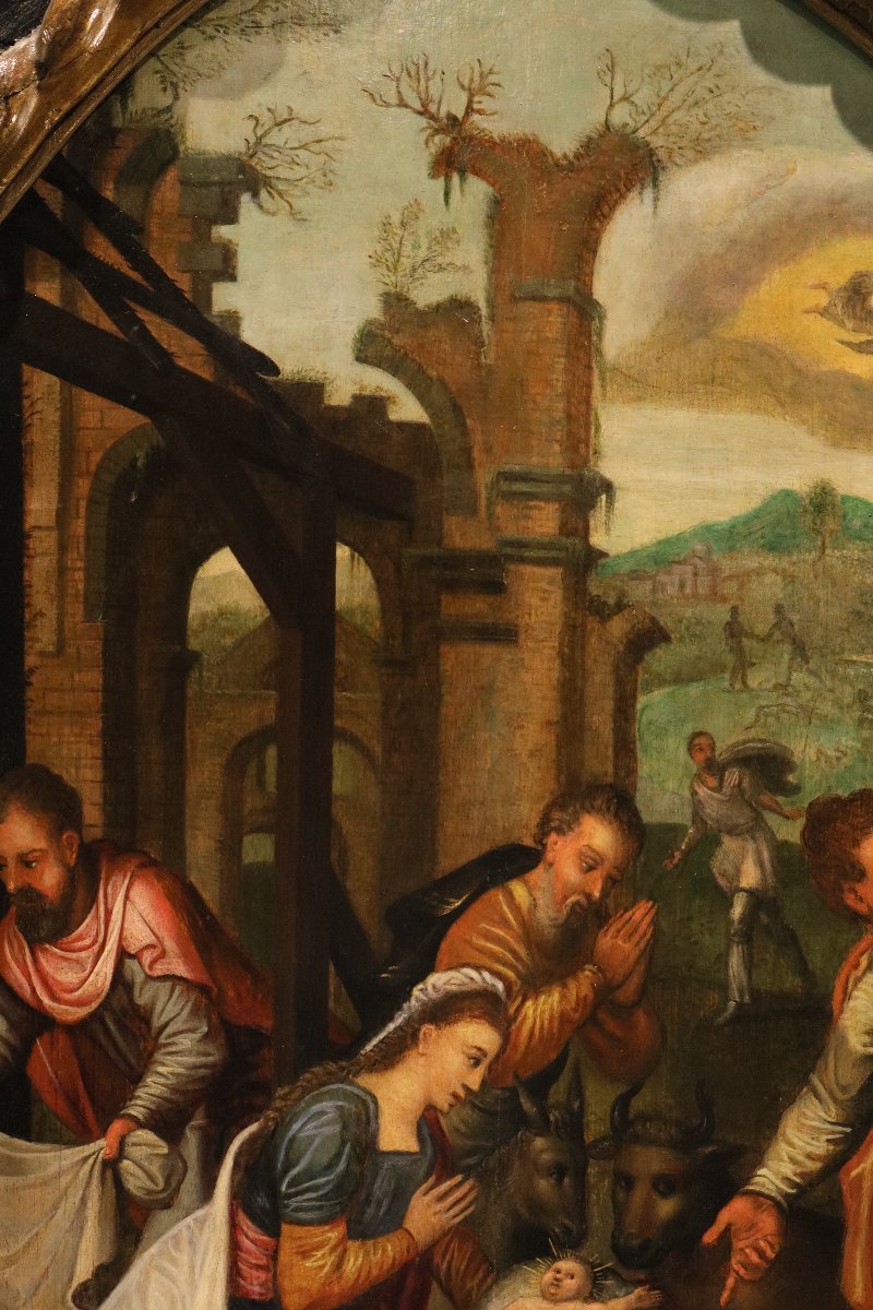 The Adoration Of The Shepherds, Pieter Pourbus (gouda 1523 – Bruges 1584) Circle-photo-7