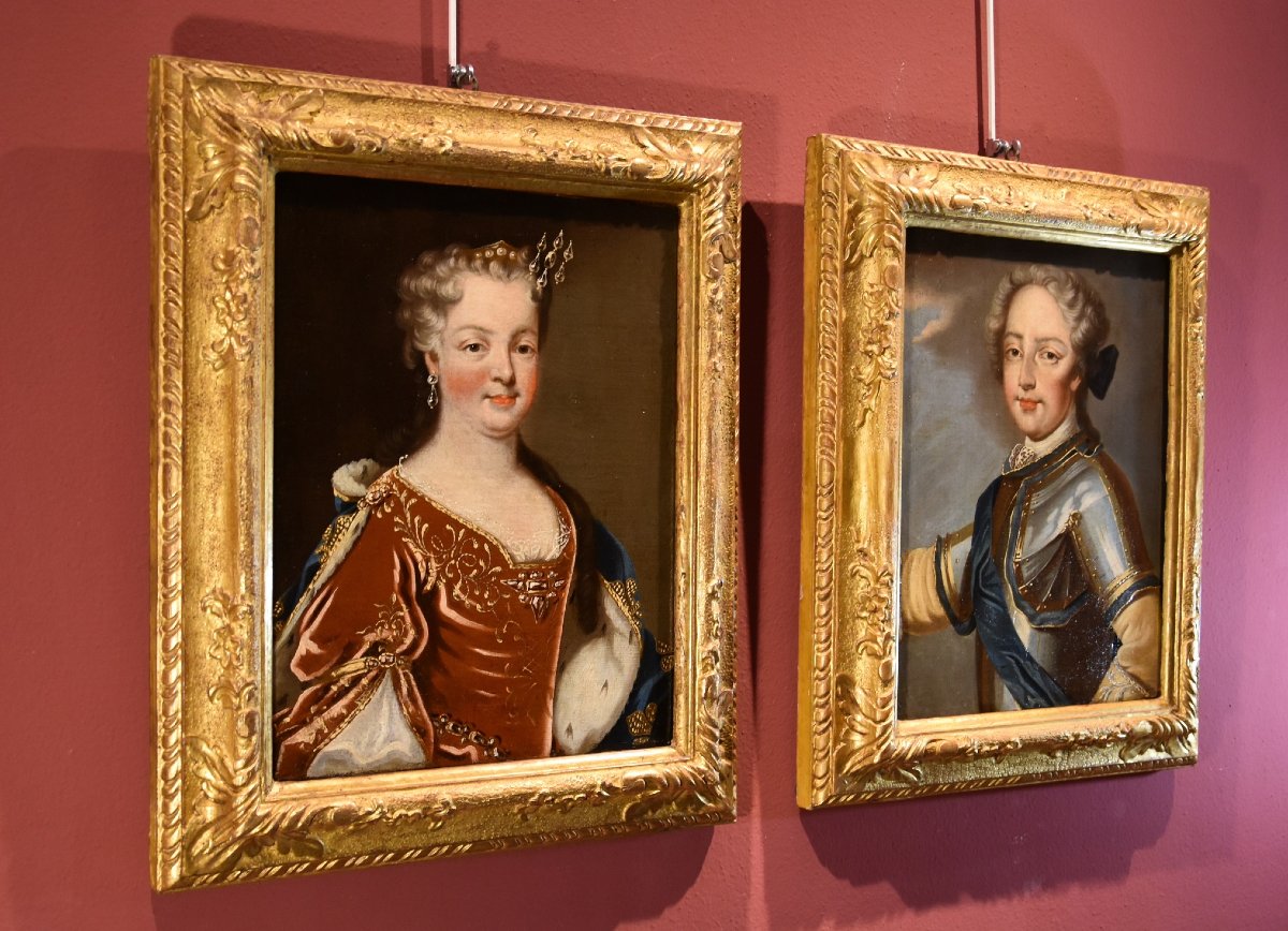 Le Roi Louis XV De France Avec La Reine Consort Maria Leszczyńska, Pierre Gobert (1662 -1744) -photo-7