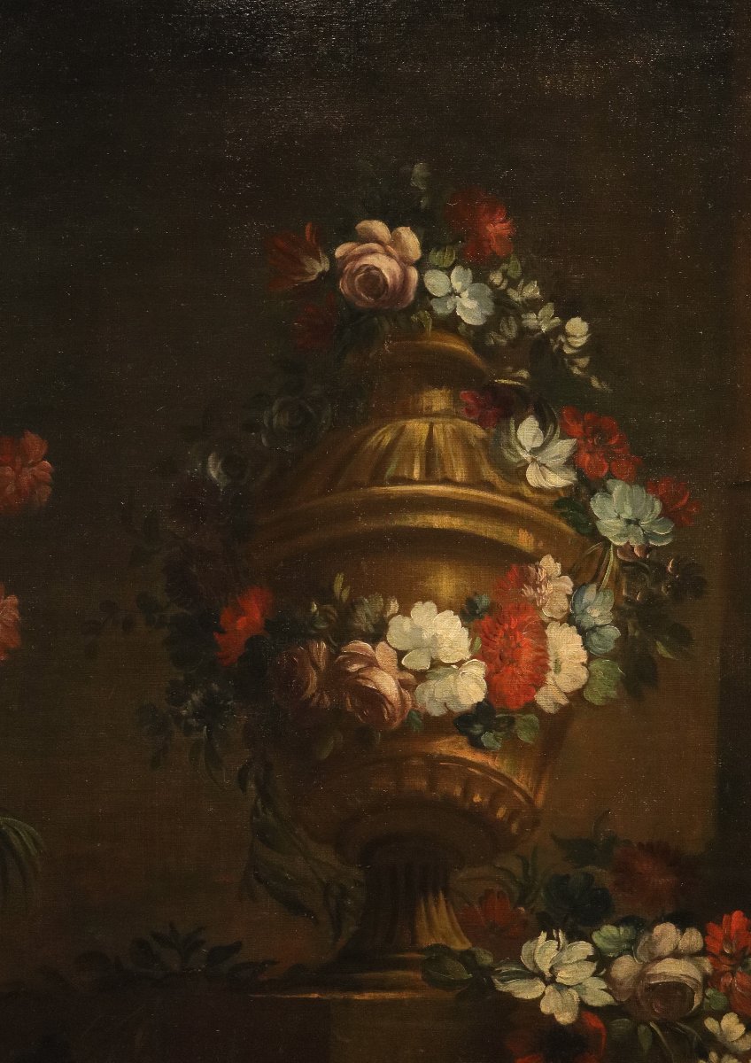 Pietro Francesco Gambone (turin 1682–1737), Floral Arrangement-photo-2