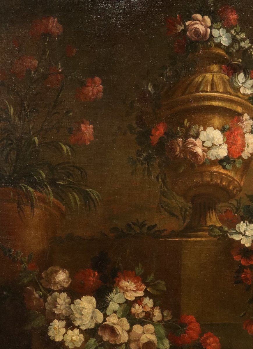 Pietro Francesco Gambone (turin 1682–1737), Floral Arrangement-photo-5