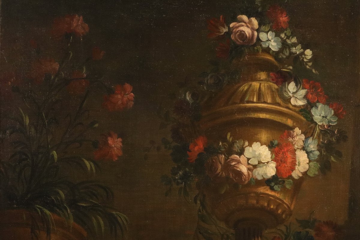 Pietro Francesco Gambone (turin 1682–1737), Floral Arrangement-photo-7