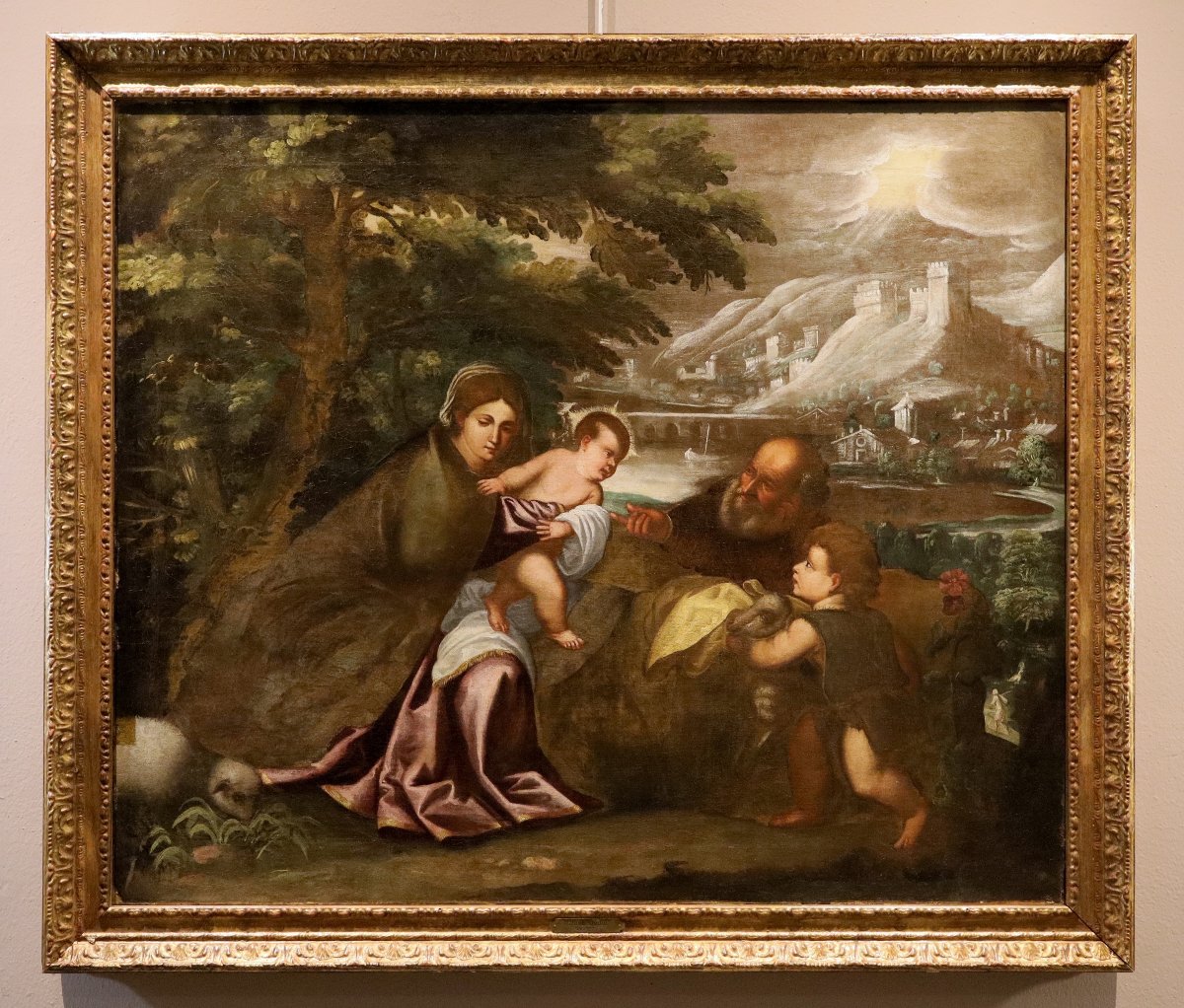 The Holy Family, School Of Tiziano Vecellio (pieve Di Cadore, 1490 – Venice, 1576)-photo-2