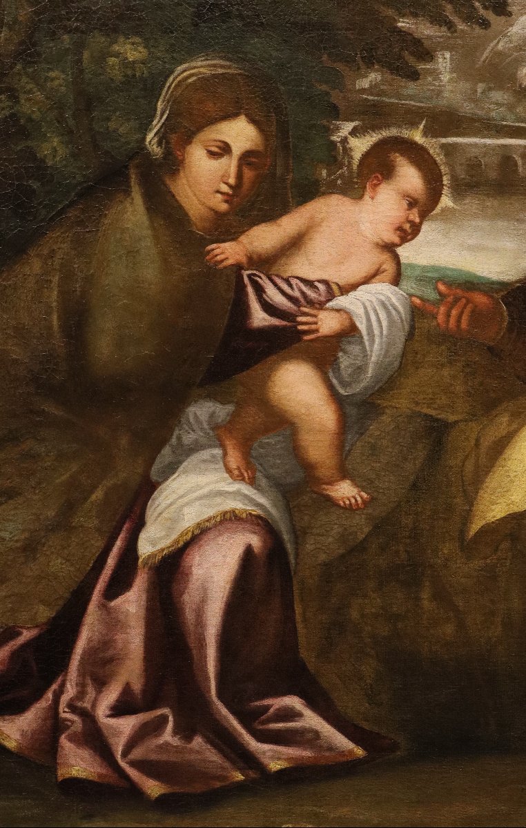 The Holy Family, School Of Tiziano Vecellio (pieve Di Cadore, 1490 – Venice, 1576)-photo-4