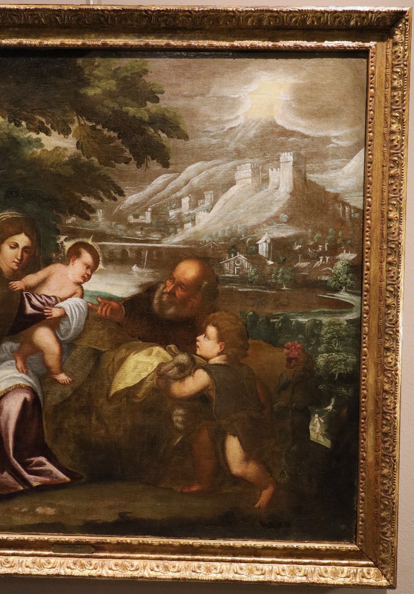 The Holy Family, School Of Tiziano Vecellio (pieve Di Cadore, 1490 – Venice, 1576)-photo-2