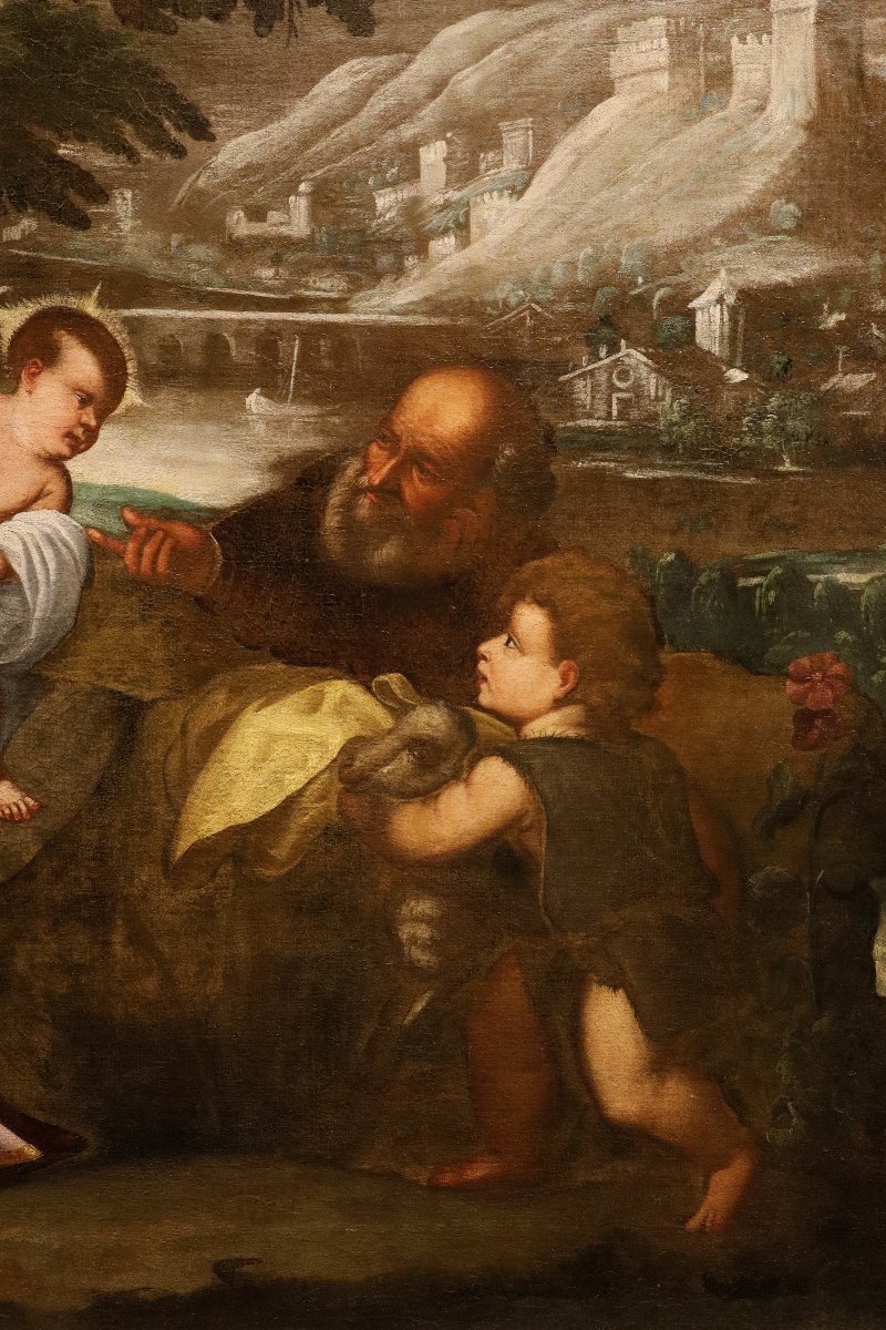 The Holy Family, School Of Tiziano Vecellio (pieve Di Cadore, 1490 – Venice, 1576)-photo-4