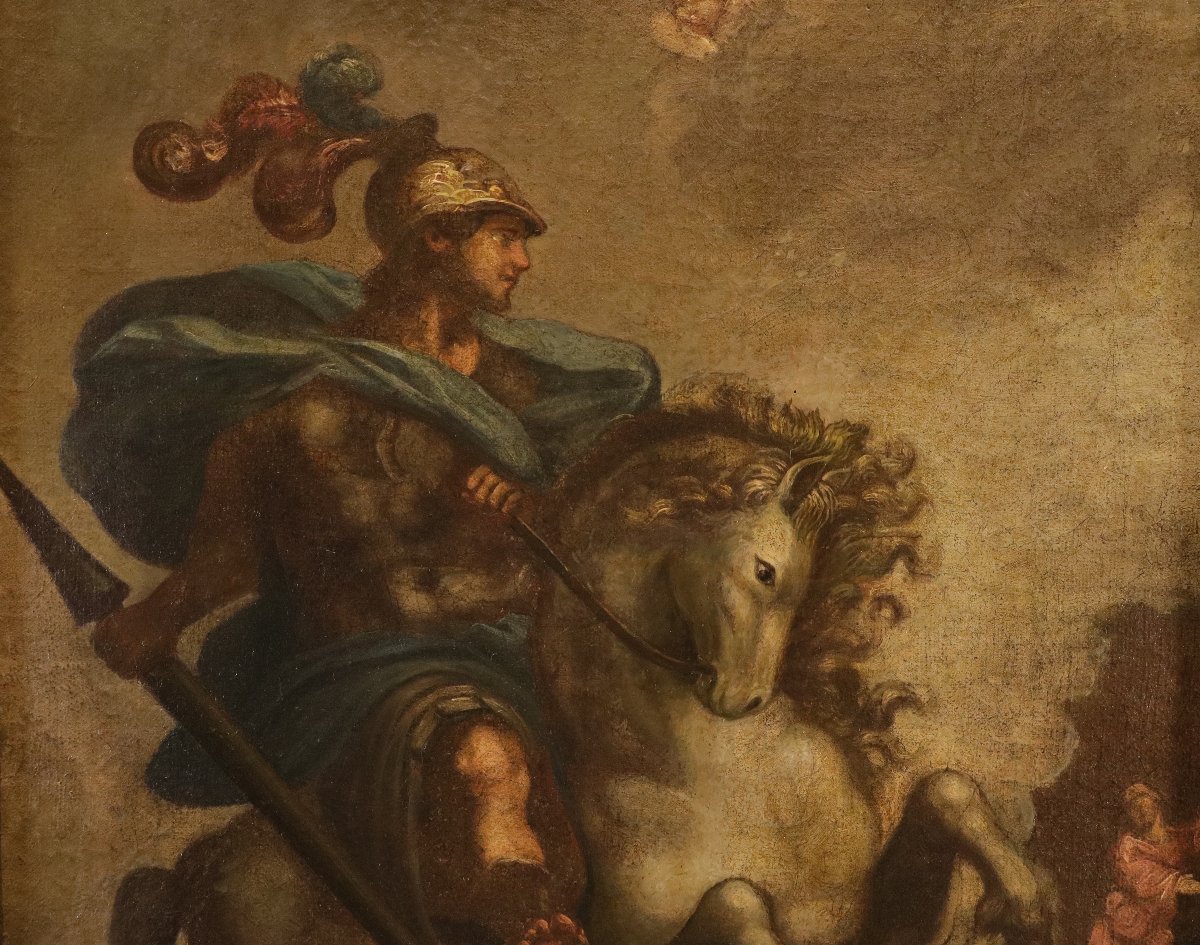 Saint Georges et le dragon, École toscane XVIIe/XVIIIe siècles -photo-7