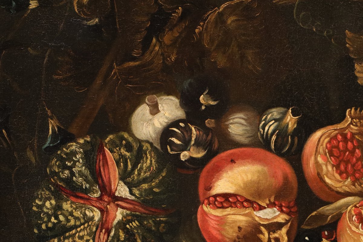 Still Life With Fruit, Michele Pace, Known As Michelangelo Del Campidoglio (rome, 1625–1669)-photo-1