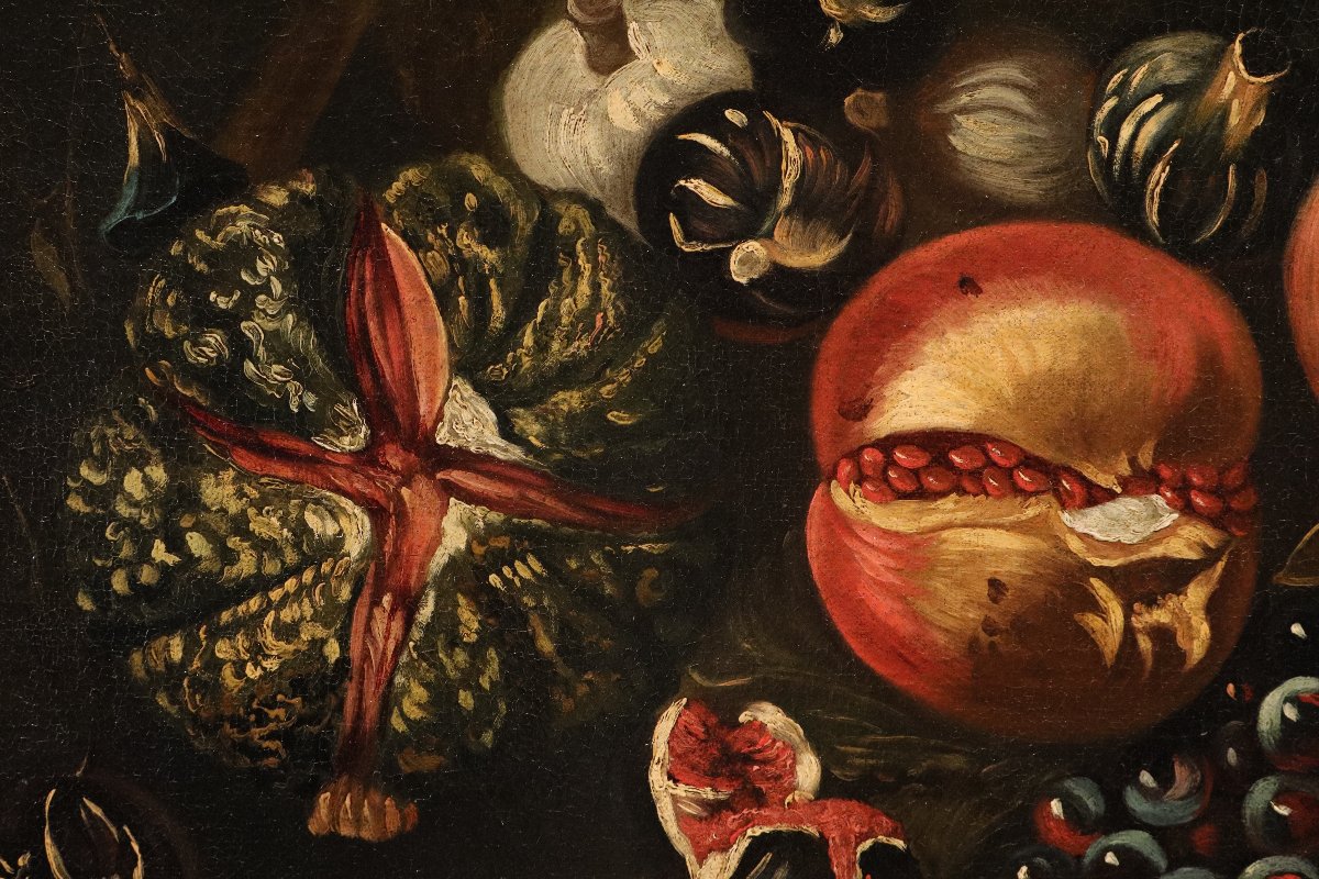 Still Life With Fruit, Michele Pace, Known As Michelangelo Del Campidoglio (rome, 1625–1669)-photo-4