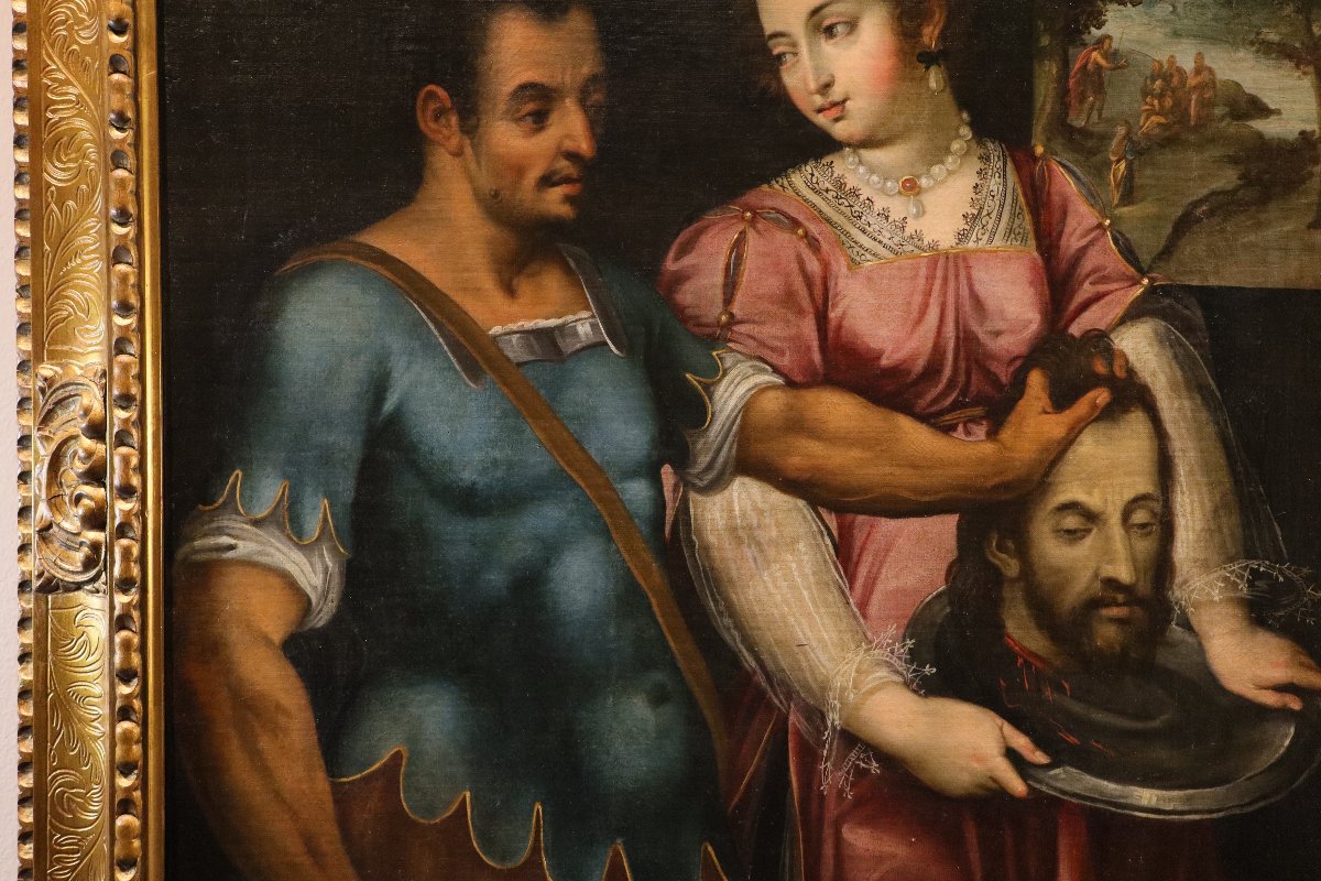 Bernardino Campi (Crémone, 1522 - 1591), Salomé avec la tête de Jean-Baptiste-photo-2
