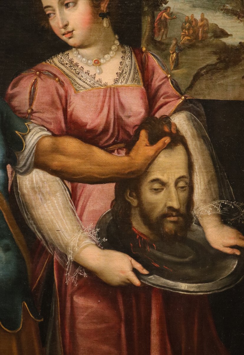 Bernardino Campi (Crémone, 1522 - 1591), Salomé avec la tête de Jean-Baptiste-photo-5