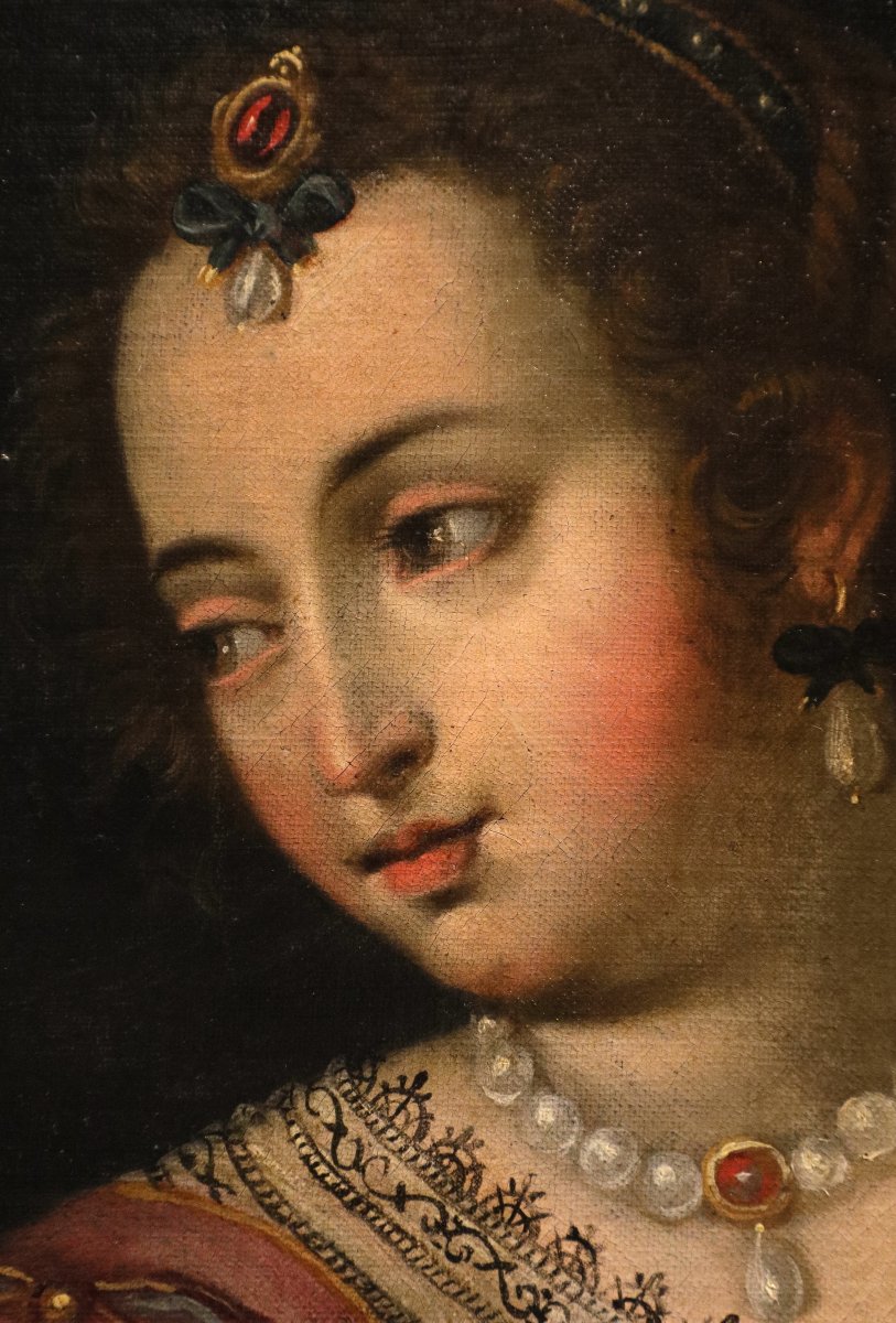 Bernardino Campi (Crémone, 1522 - 1591), Salomé avec la tête de Jean-Baptiste-photo-8