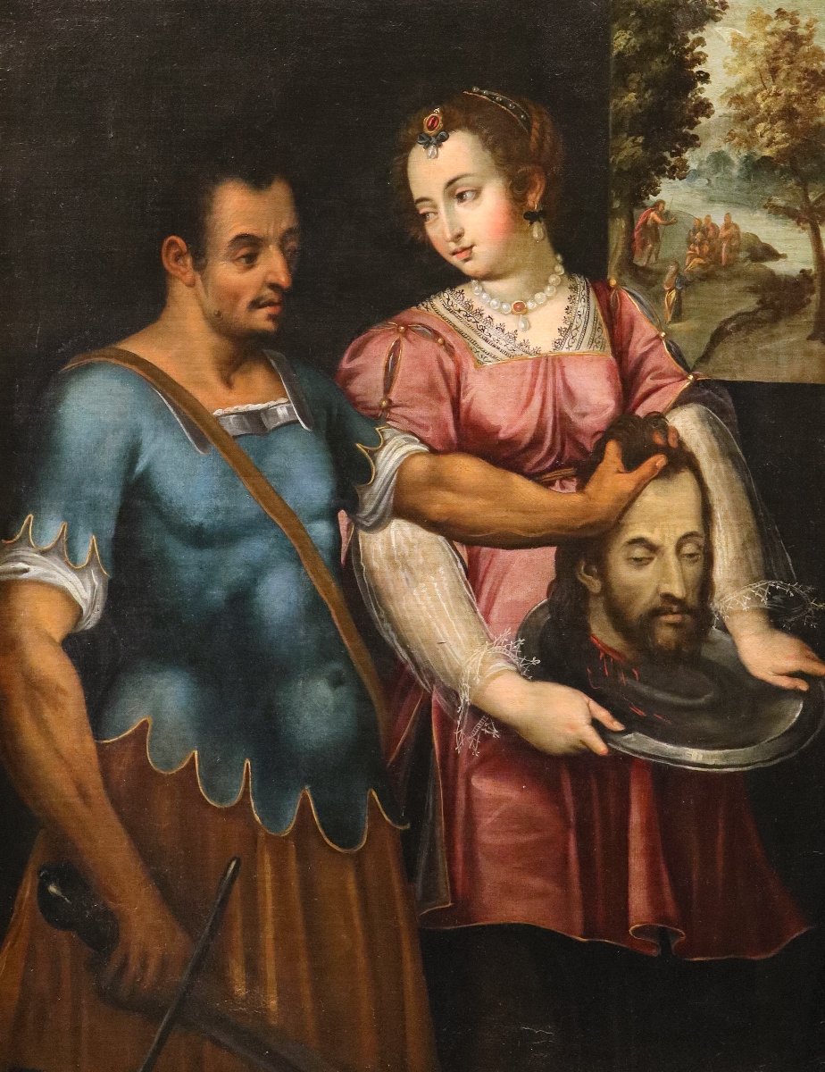 Bernardino Campi (Crémone, 1522 - 1591), Salomé avec la tête de Jean-Baptiste