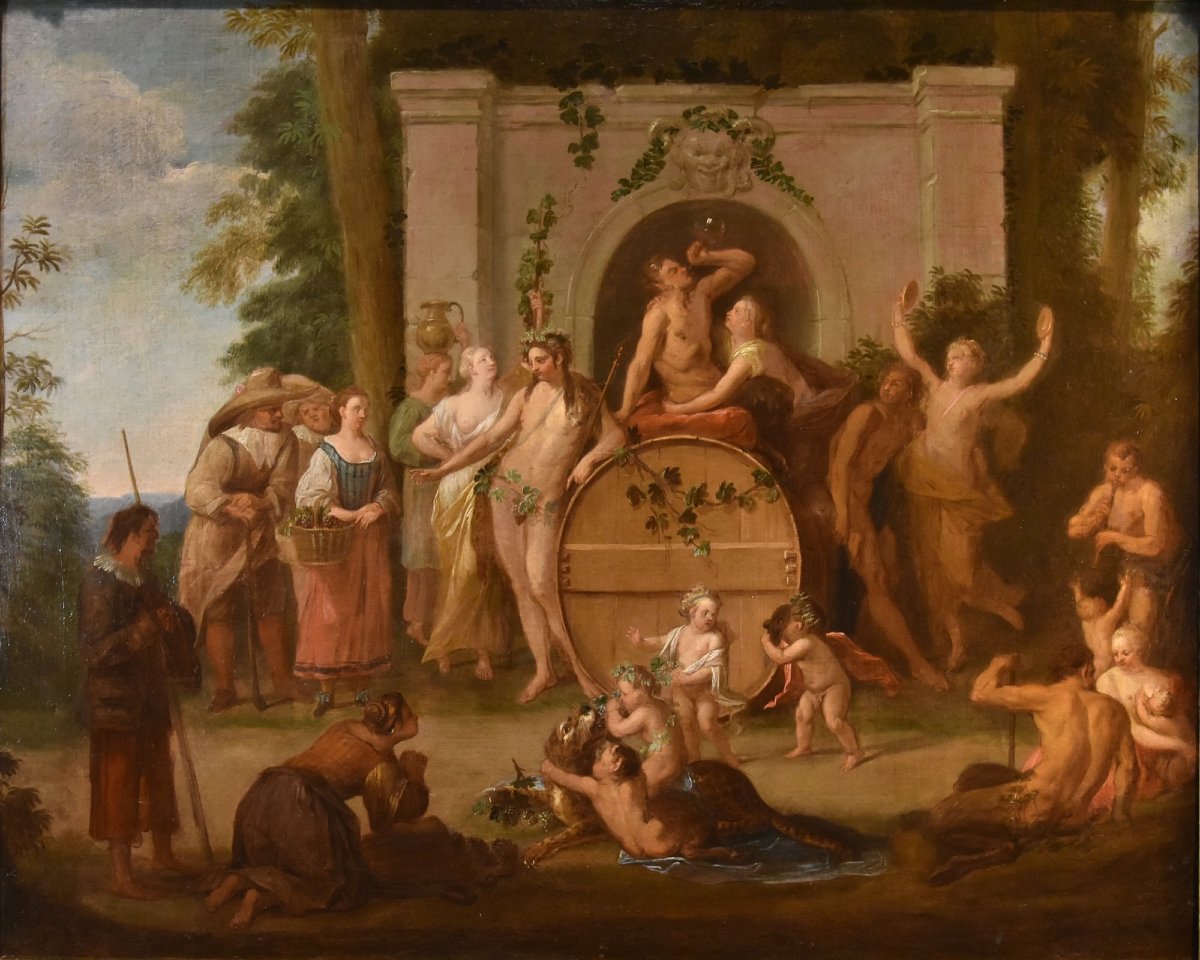 The Triumph Of Bacchus, Jean Jacques Spoede (antwerp 1680 – Paris 1757)-photo-2