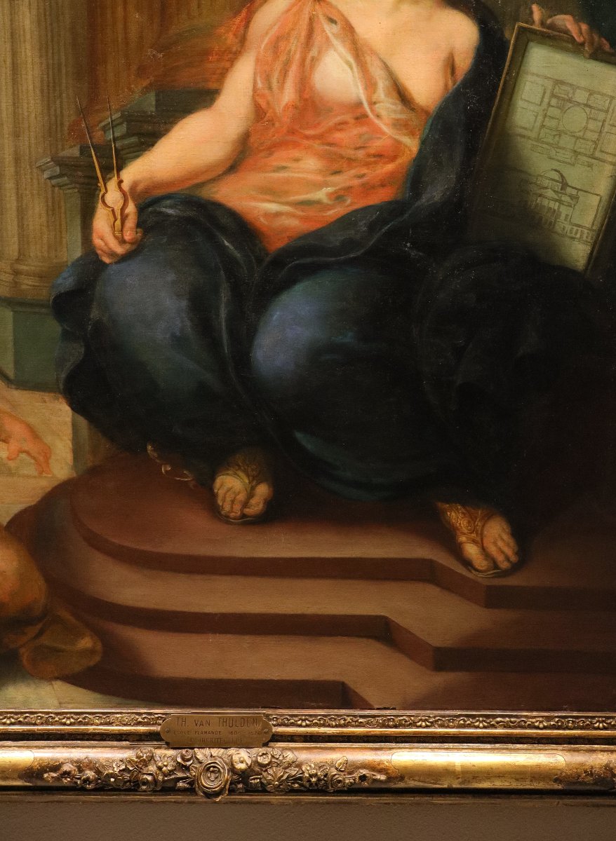 Allégorie de l'architecture, Theodoor van Thulden (1606 - 1669) attribué -photo-5