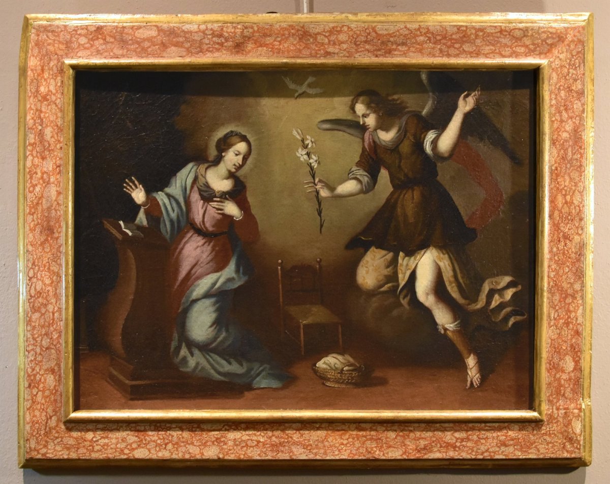 L'Annonciation, École toscane XVIIe siècle-photo-2