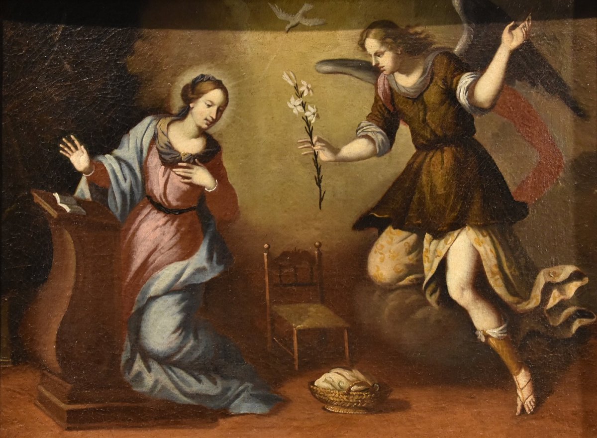 L'Annonciation, École toscane XVIIe siècle