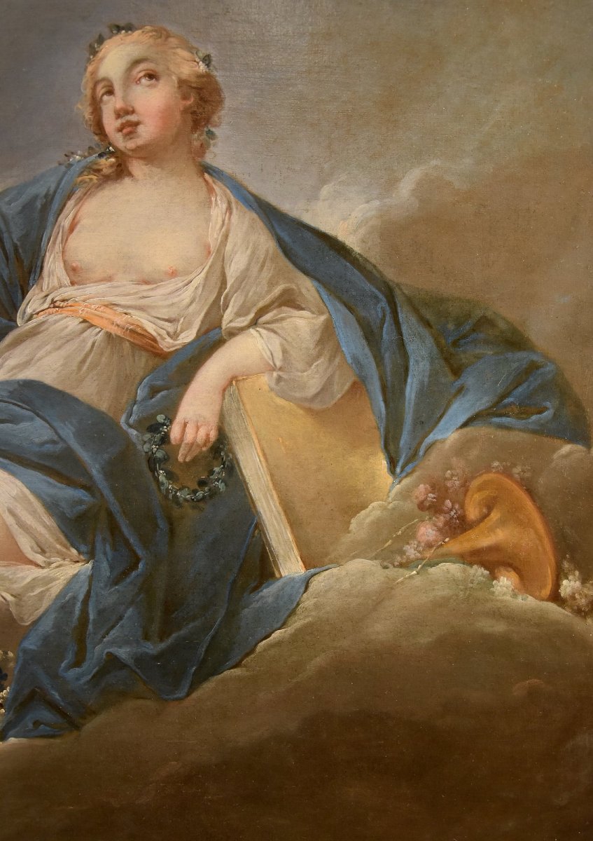 Allegory Of Poetry, Pierre Charles Trémolières (cholet, 1703 – Paris, 1739)-photo-1