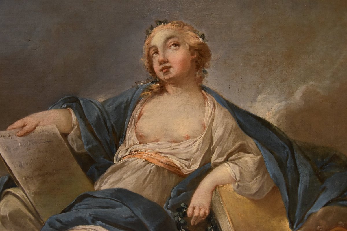Allegory Of Poetry, Pierre Charles Trémolières (cholet, 1703 – Paris, 1739)-photo-5
