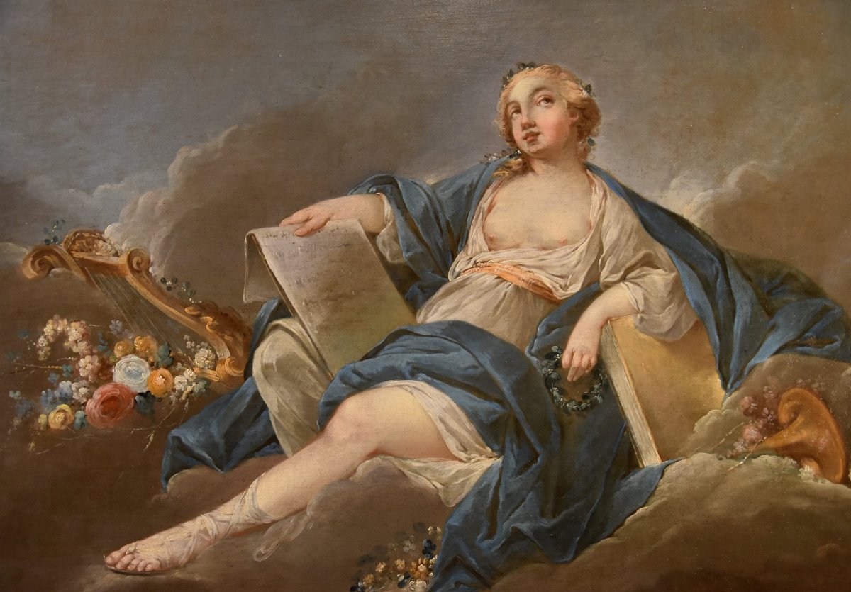 Allegory Of Poetry, Pierre Charles Trémolières (cholet, 1703 – Paris, 1739)