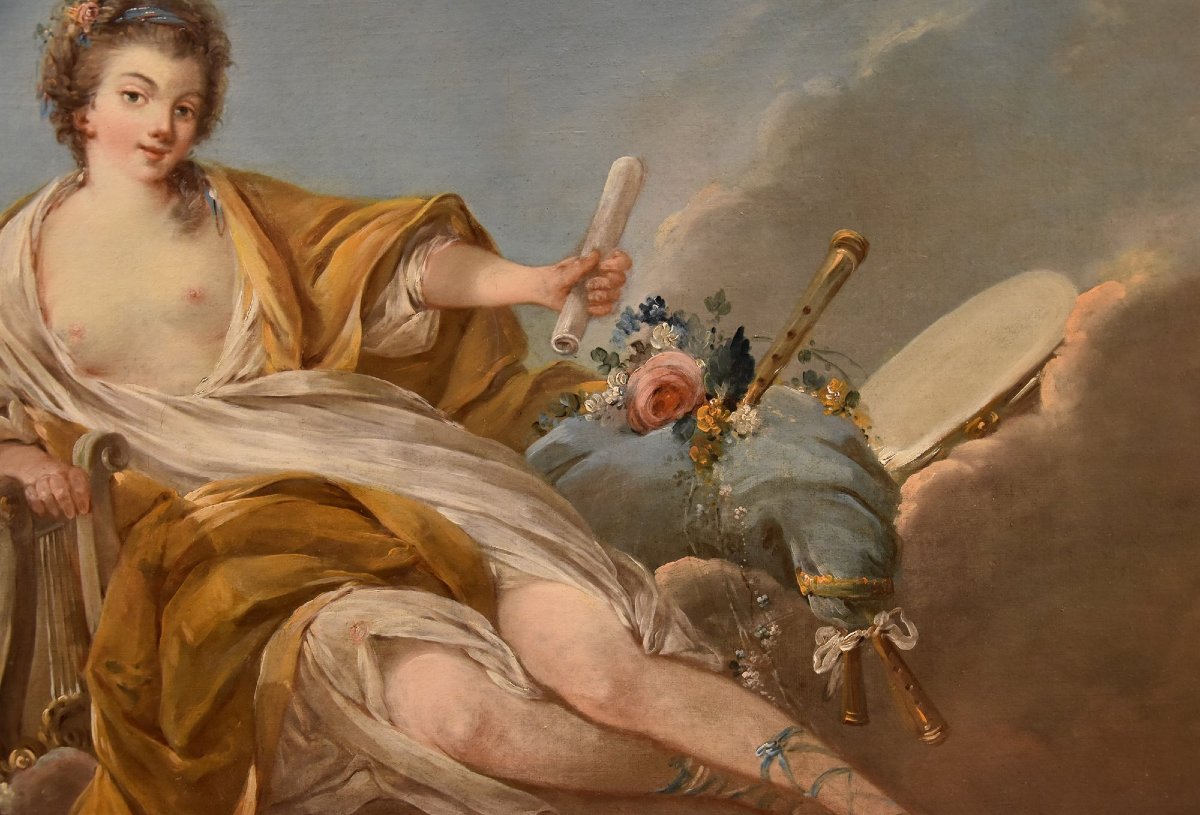 Allegory Of Music, Pierre Charles Trémolières (cholet, 1703 – Paris, 1739)-photo-4