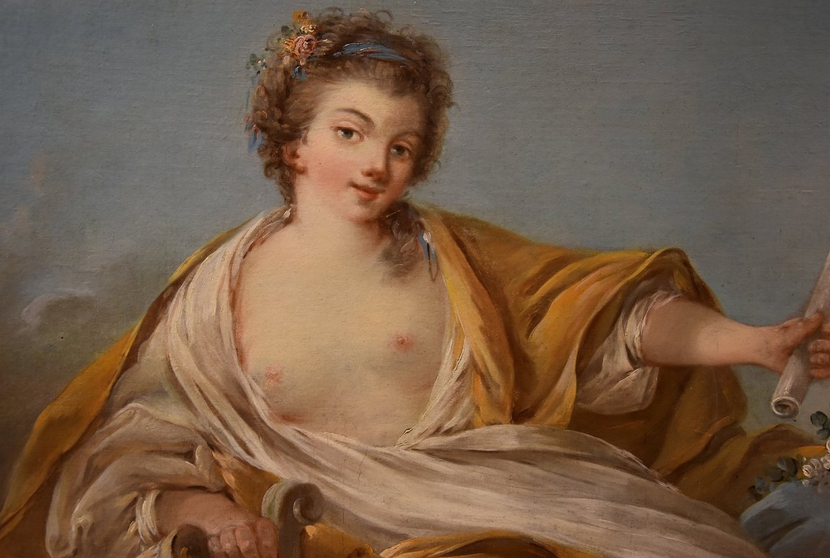 Allegory Of Music, Pierre Charles Trémolières (cholet, 1703 – Paris, 1739)-photo-1