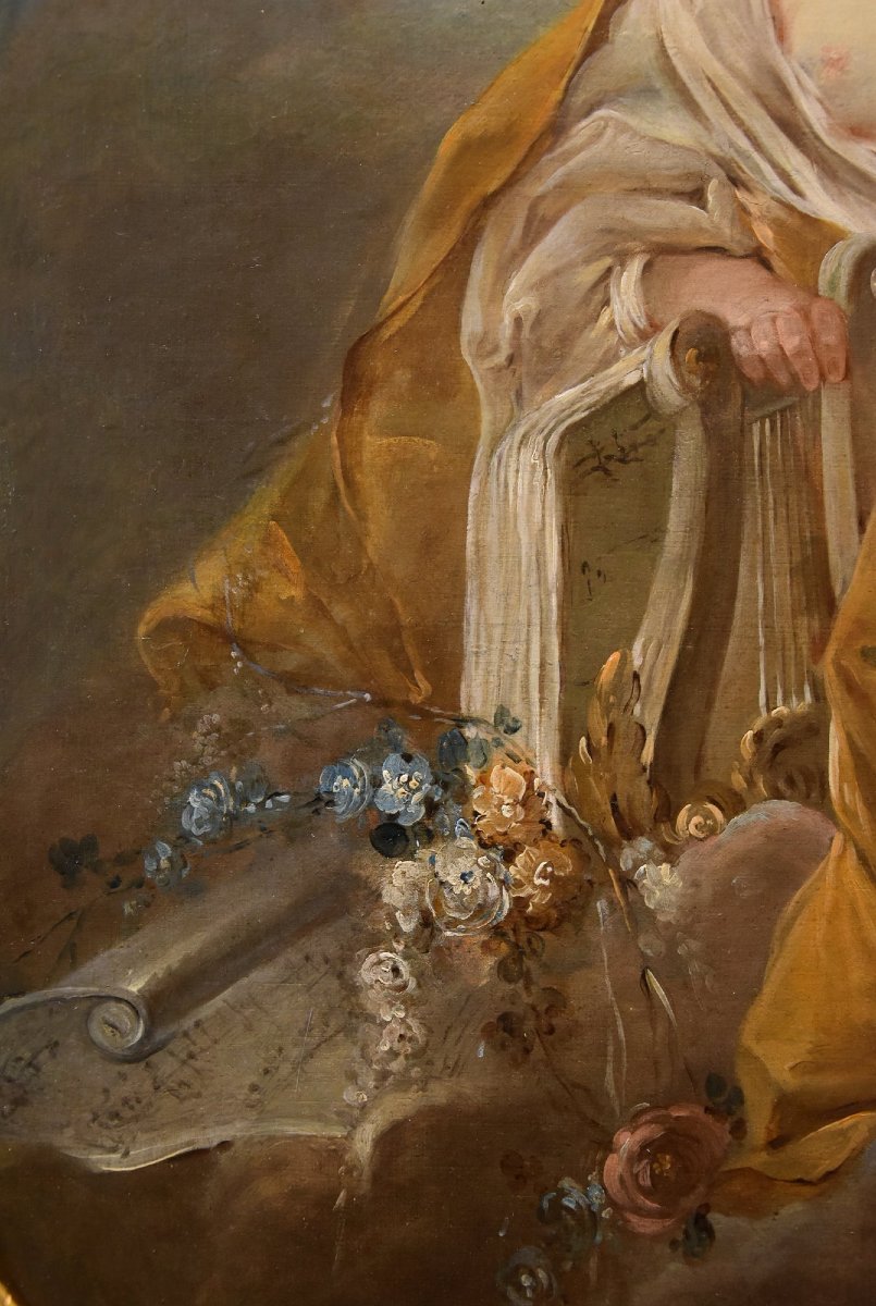 Allegory Of Music, Pierre Charles Trémolières (cholet, 1703 – Paris, 1739)-photo-3