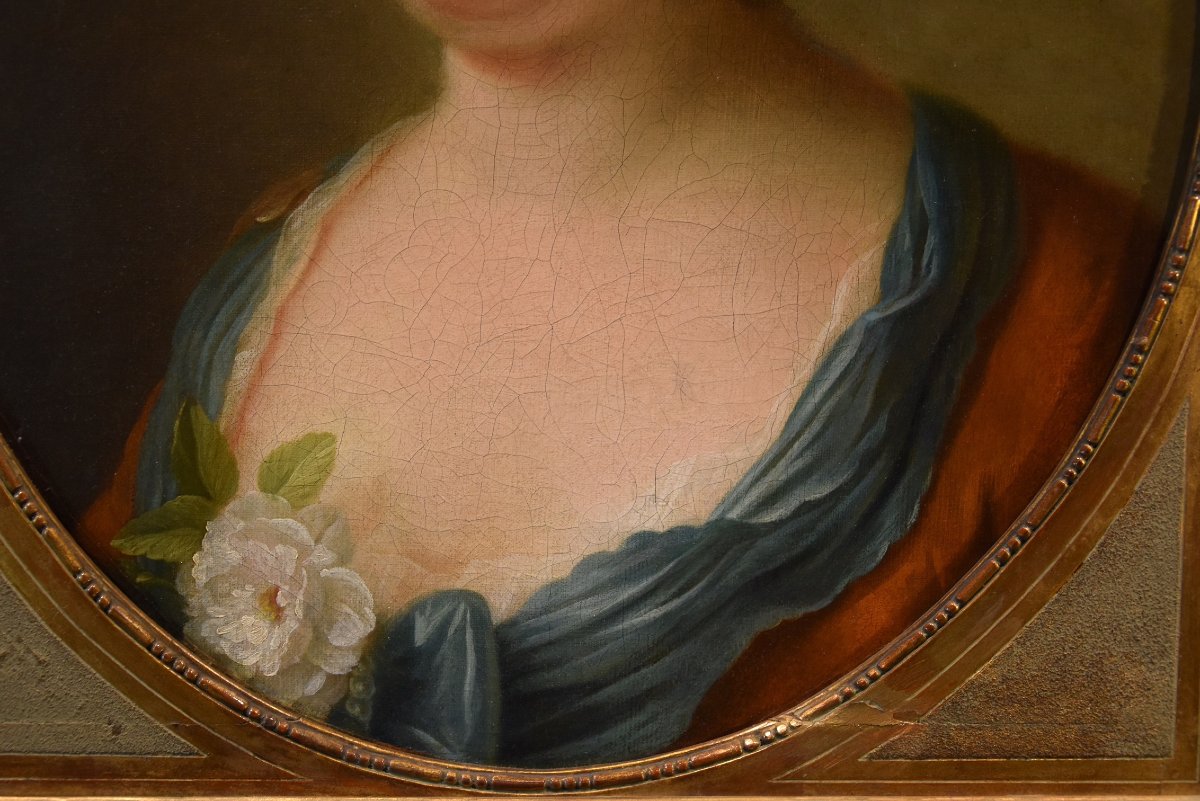 Jean-baptiste Perroneau (paris 1715 – Amsterdam 1783), Portrait d'Une Dame-photo-3
