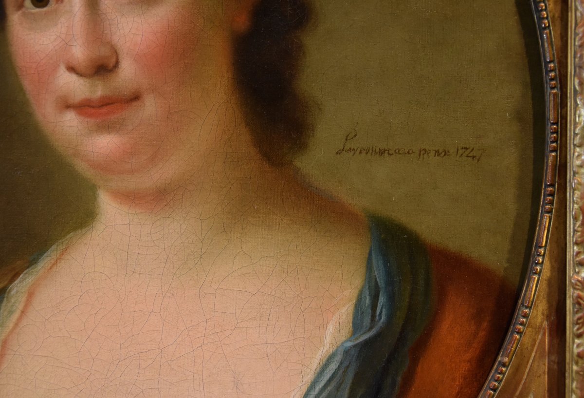 Jean-baptiste Perroneau (paris 1715 – Amsterdam 1783), Portrait d'Une Dame-photo-4
