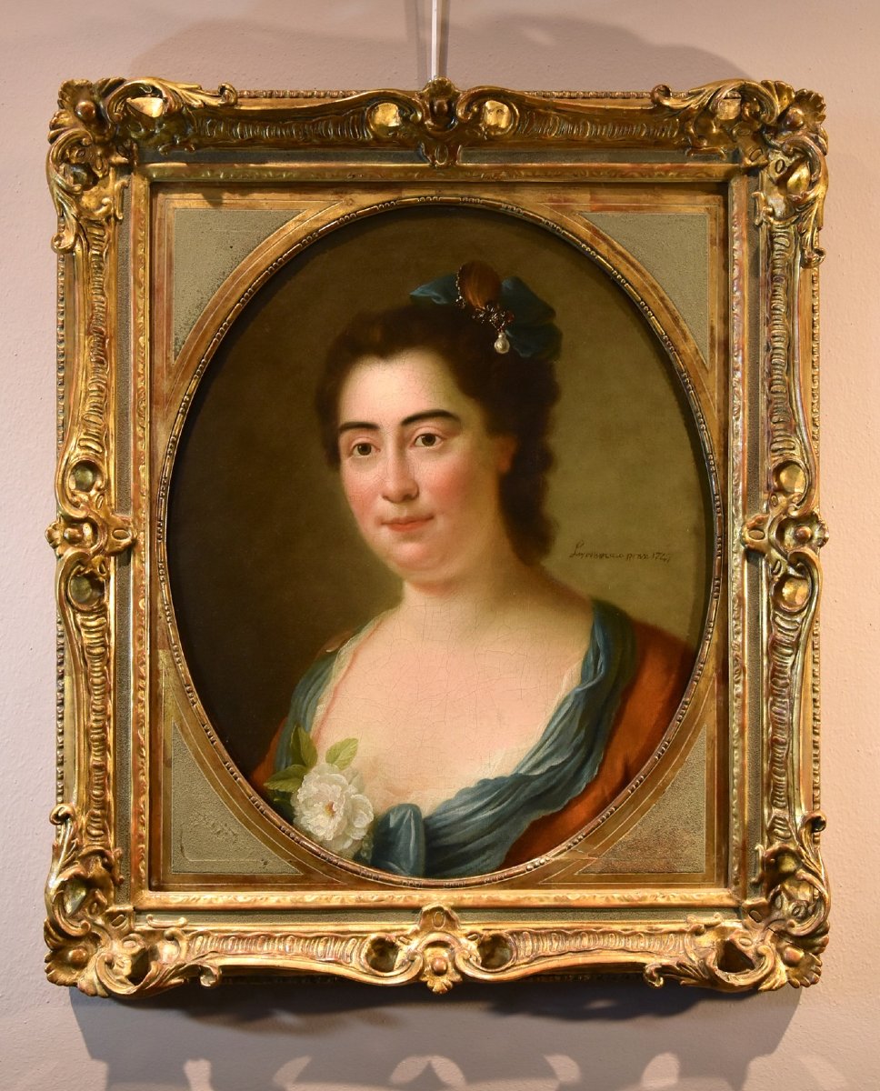Jean-baptiste Perroneau (paris 1715 – Amsterdam 1783), Portrait d'Une Dame