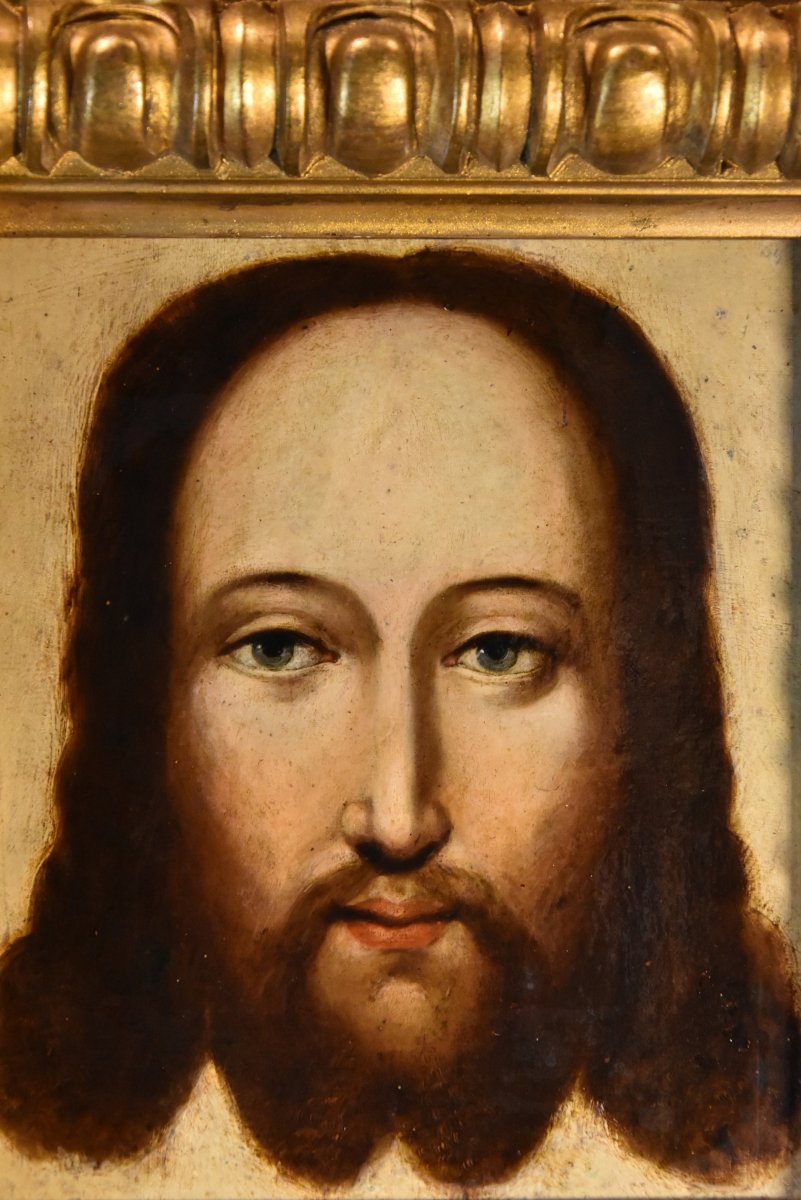 Christ Comme Salvator Mundi - Peintre Flamand, XVIe-xviie Siècle-photo-3