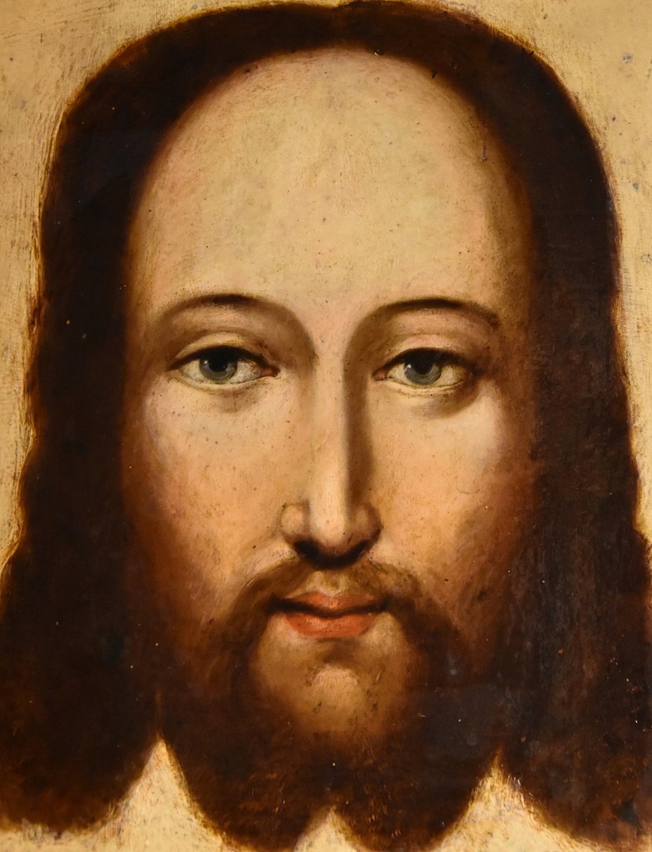 Christ Comme Salvator Mundi - Peintre Flamand, XVIe-xviie Siècle-photo-2