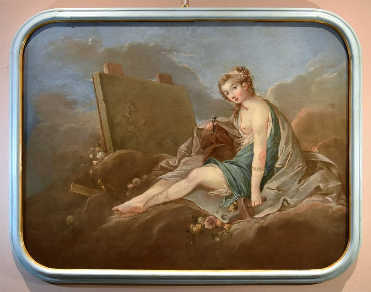 Allegory Of Sculpture, Pierre Charles Trémolières (cholet, 1703 – Paris, 1739)-photo-2