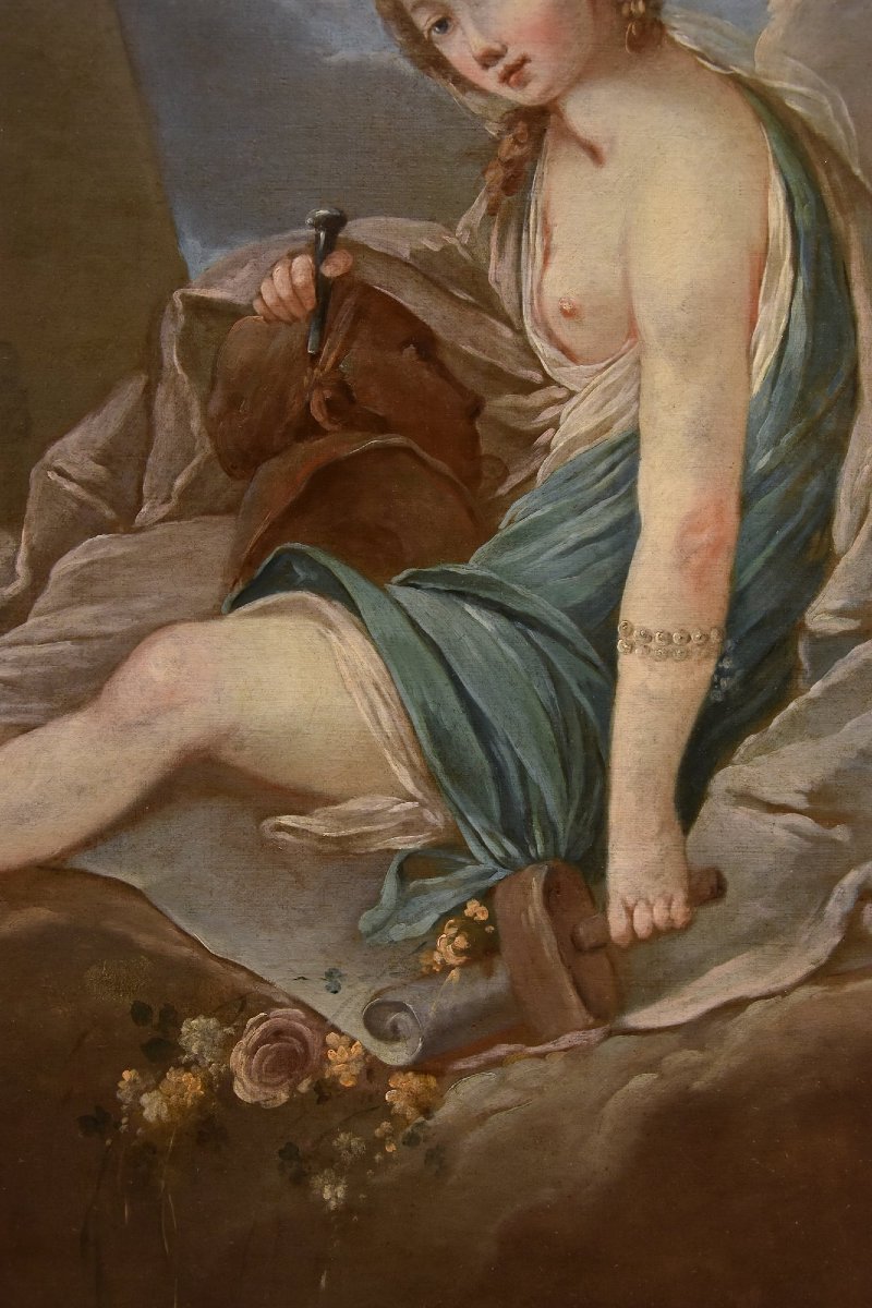 Allegory Of Sculpture, Pierre Charles Trémolières (cholet, 1703 – Paris, 1739)-photo-7