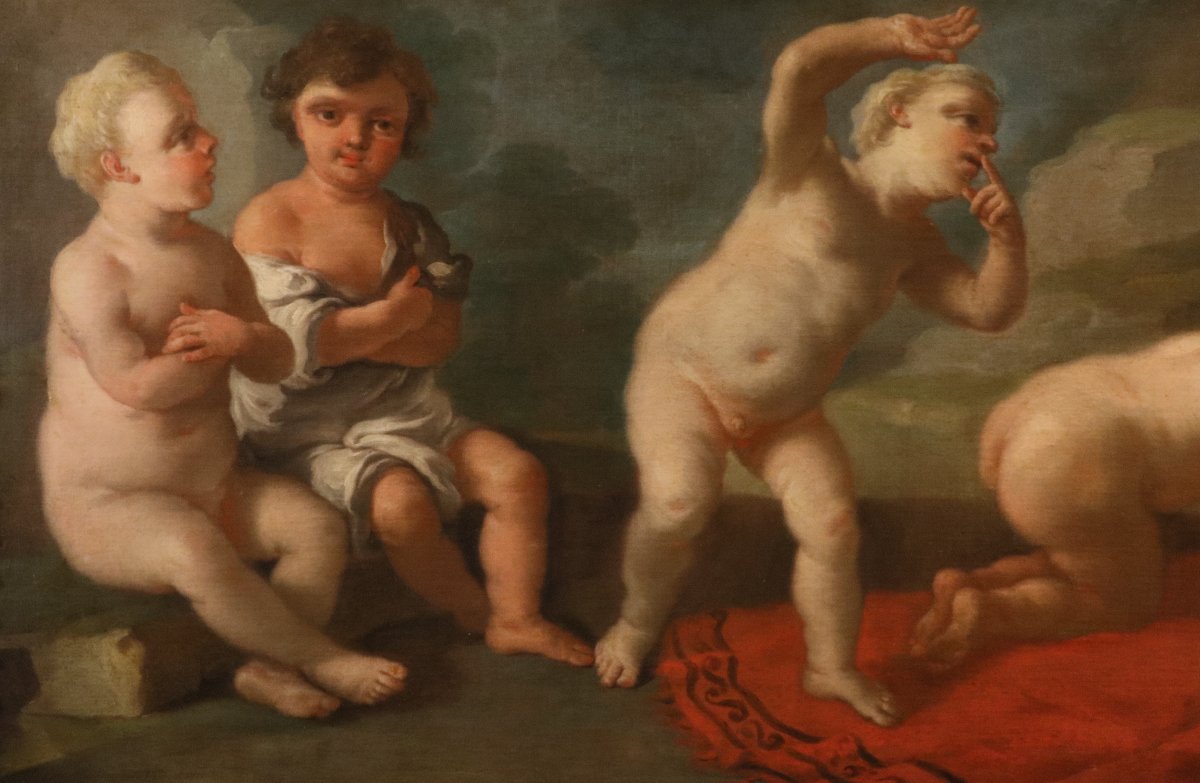 The Slap Game, Francesco De Mura (naples, 1696 – Naples, 1782) And Workshop-photo-3