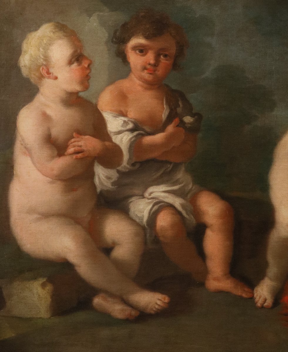 The Slap Game, Francesco De Mura (naples, 1696 – Naples, 1782) And Workshop-photo-1
