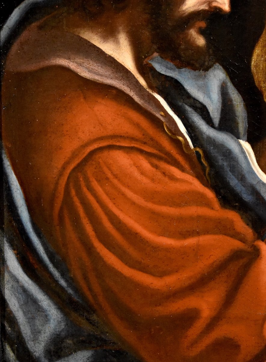 Saint Marc l'Evangéliste, Bartolomeo Gennari (cento, 1594 - Bologne, 1661) Attribuable à -photo-4