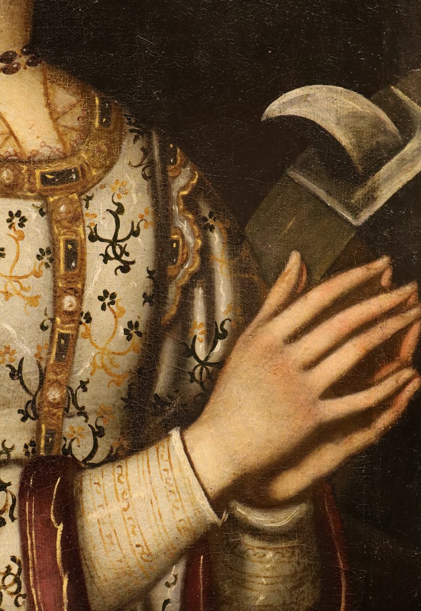 Sainte Catherine d’Alexandrie, Francesco Curradi, dit Battiloro (Florence, 1570-1661)-photo-2