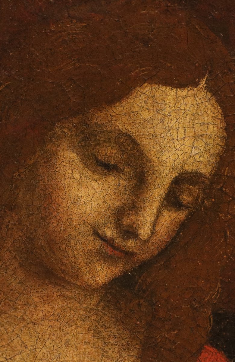 Cercle de Léonard de Vinci (début XVIe siècle), Vierge à l’Enfant-photo-4