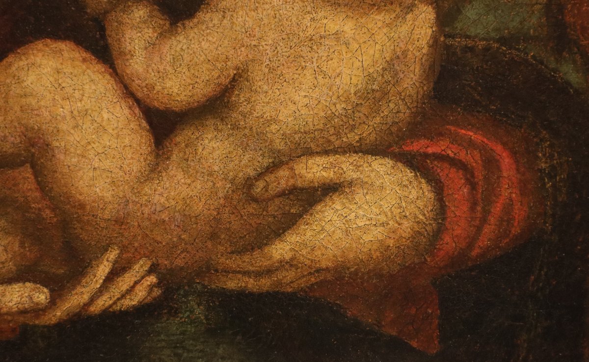 Cercle de Léonard de Vinci (début XVIe siècle), Vierge à l’Enfant-photo-1