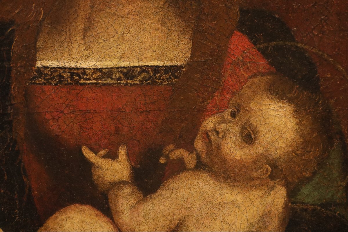 Cercle de Léonard de Vinci (début XVIe siècle), Vierge à l’Enfant-photo-2