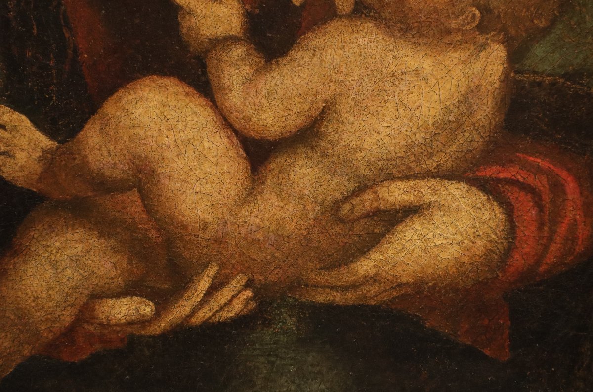 Cercle de Léonard de Vinci (début XVIe siècle), Vierge à l’Enfant-photo-3
